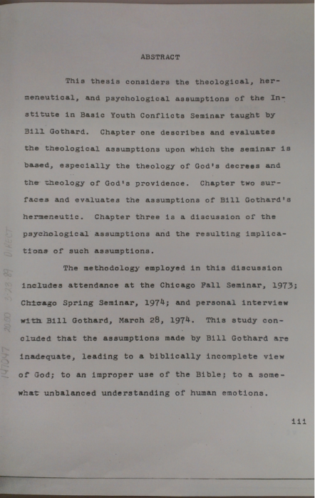 Bryen 1975 thesis abstract