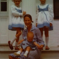Joy and her daughters, c. 1980