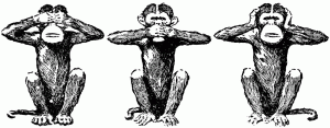See no evil, speak no evil, hear no evil. IBLP has a Matthew 18 publication that fits well with each monkey. Today's article pairs well with "speak no evil."