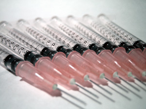a set of syringes